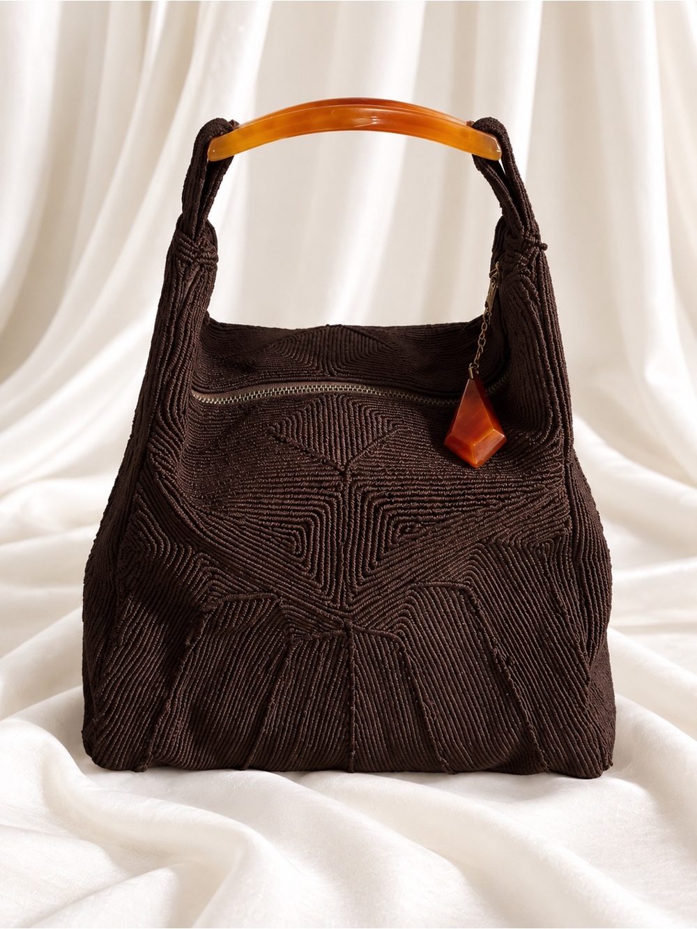 Vintage 1940s Corde Hand Bag with Bakelite